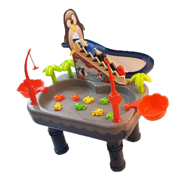 اسباب بازی میز ماهی گیری با پله پنگوئن