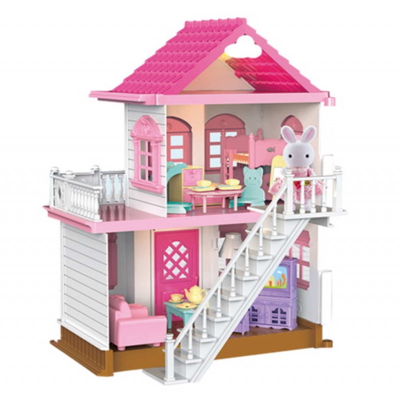 خانه عروسک ویلایی ساختنی چراغدار سیلوانیان