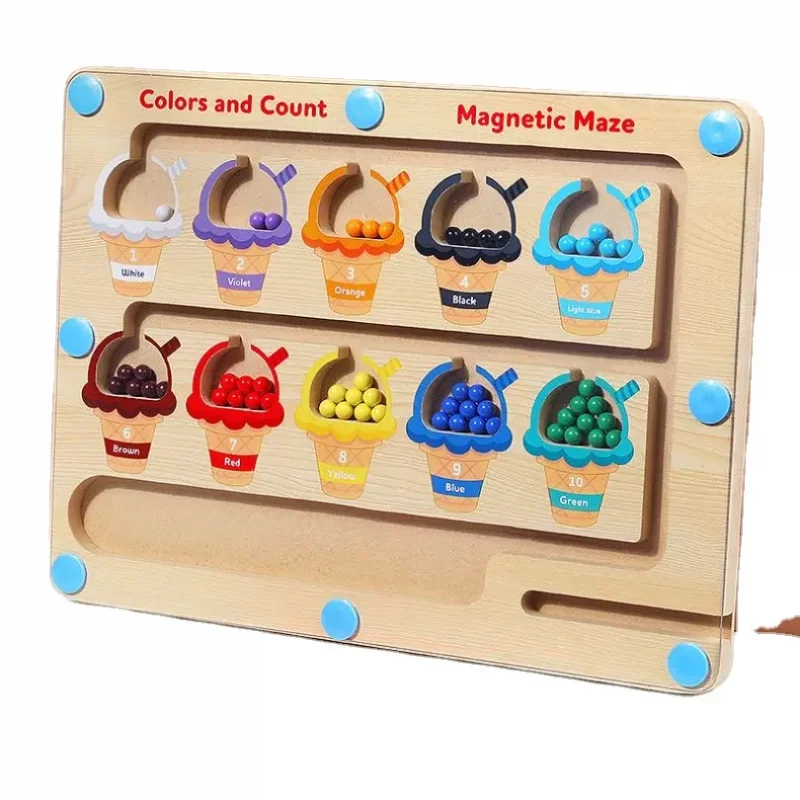 پازل چوبی ماز مدل آموزش رنگ مگنتی