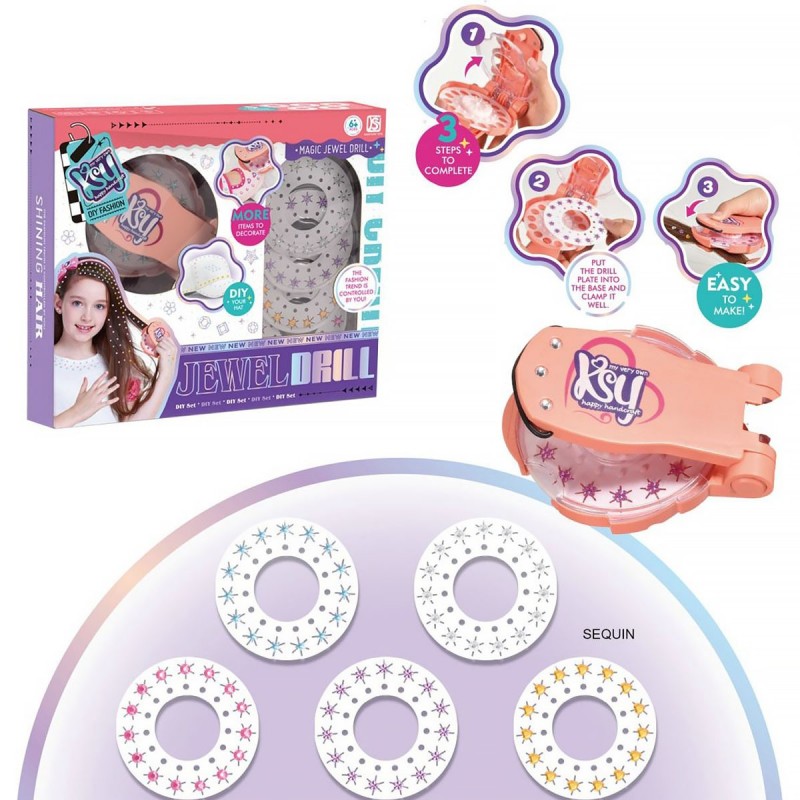 دستگاه نگین زن مو و ناخن و لباس