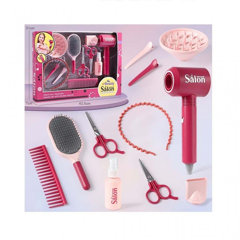 ست اسباب‌بازی سالن زیبایی و آرایشگری 11 تکه