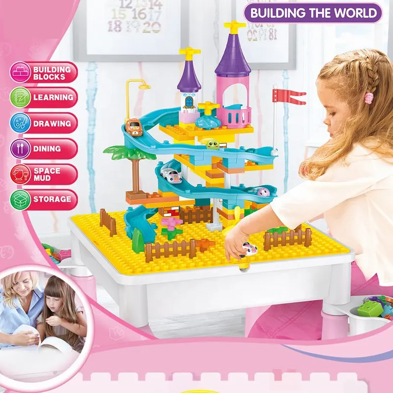 میز لگو دخترانه 84 تکه