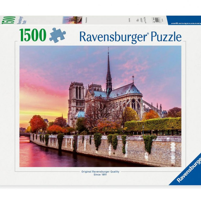 پازل ۱۵۰۰ تکه طرح «Picturesque Notre Dame»