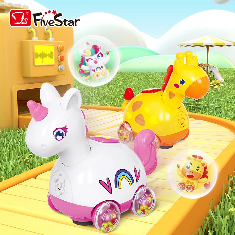 اسباب‌ بازی موزیکال یونیکورن و زرافه فایواستار