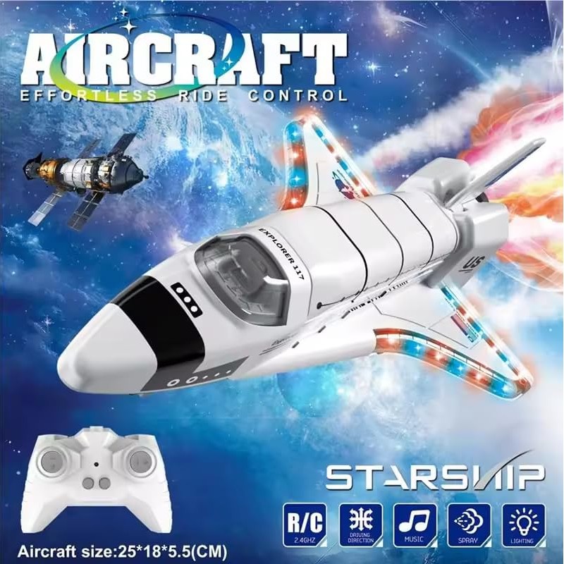 هواپیمای کنترلی 6 کاناله با نور و افکت صوتی واقعی