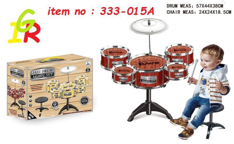 ست درام اسباب‌بازی مدل جاز کودکانه همراه با صندلی