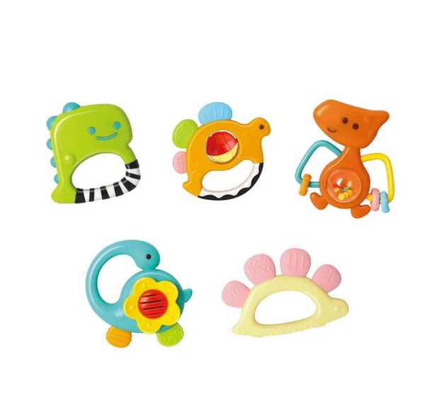ست جغجغه دایناسوری HOLA مدل Dinosaur Rattles