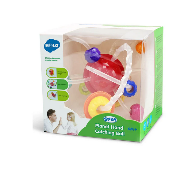 جغجغه و دندانی مدل توپ سیاره‌ای هولا (Planet Hand Catching Ball)