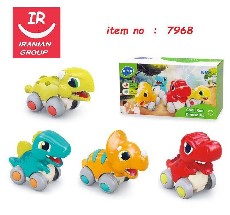 دایناسور چرخ‌دار هولا مدل (Cool Run Dinosaurs)