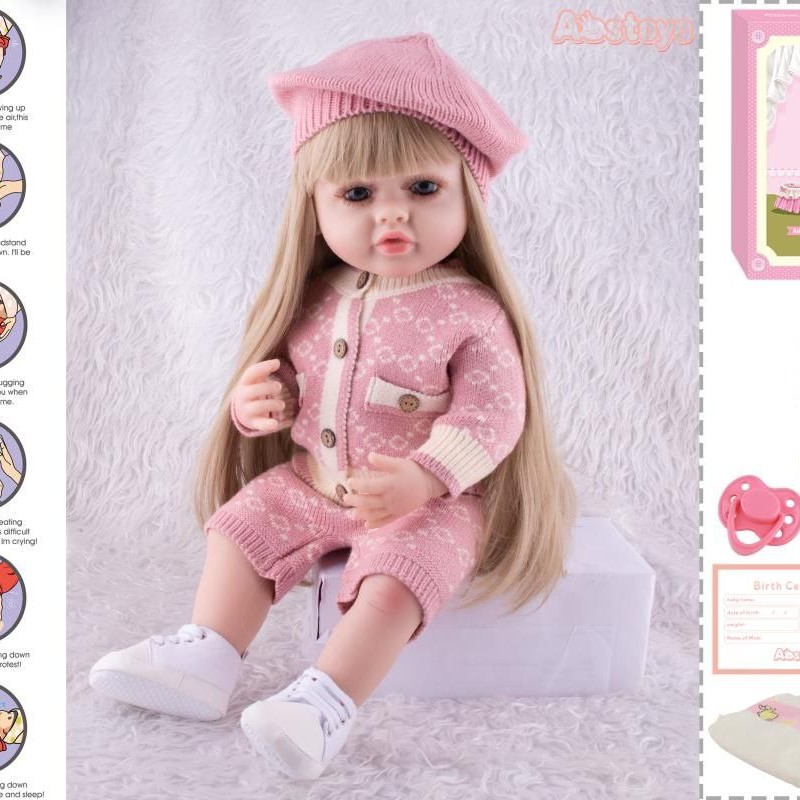 عروسک هوشمند دخترانه سیلیکونی برند ریبورن