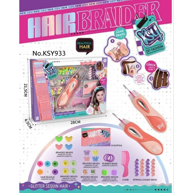 اسباب بازی دستگاه بافت مو دخترانه Hair Braider