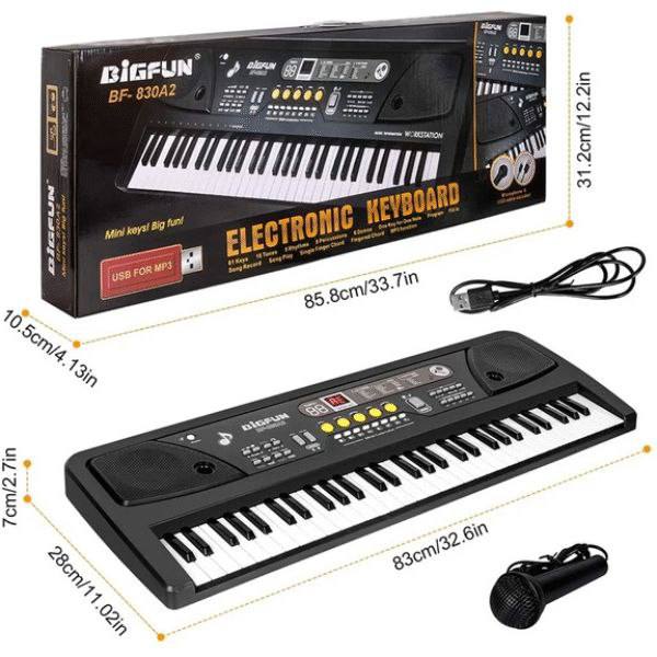 ارگ اسباب بازی 61 کلید BigFun مدل BF-830A2 با میکروفون