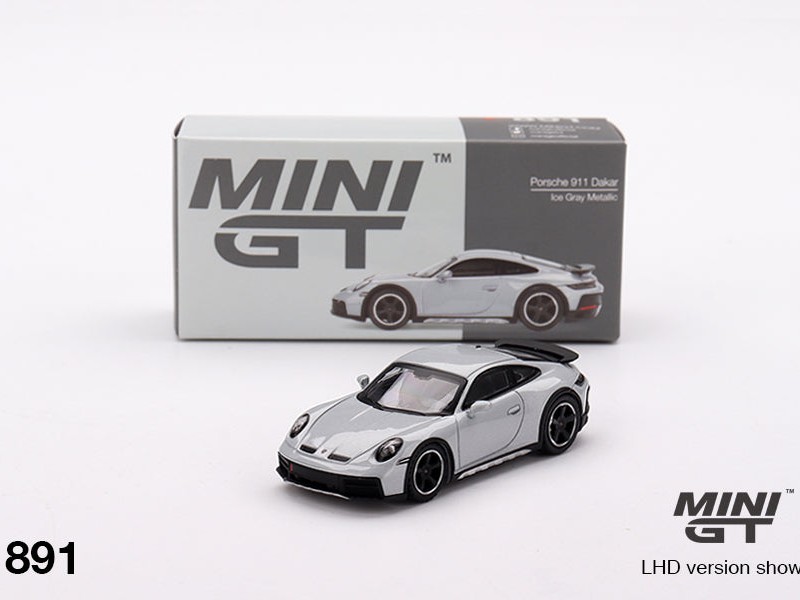 ماکت ۱:۶۴ پورشه ۹۱۱ برند  Porsche 911 Dakar Ice Gray Metallic    ,Mini GT