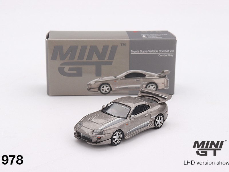 ماکت ۱:۶۴ تویوتا سوپرا Toyota Supra VeilSide Combat V-II Combat Grey  ,Mini GT