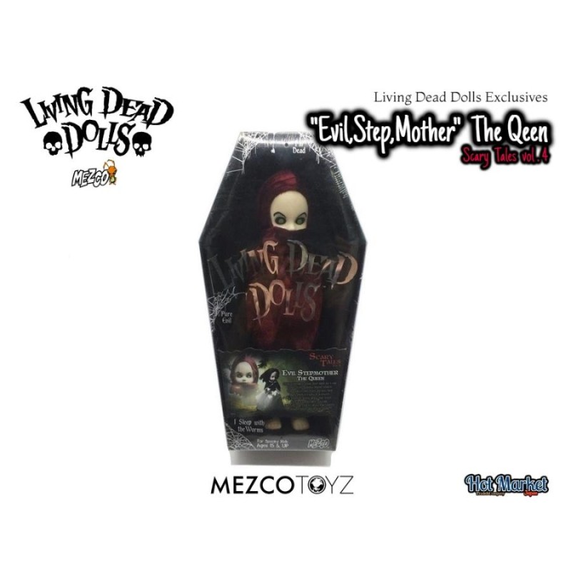 فیگور ترسناک Living Dead Dolls سری Scary Tales مدل Evil Stepmother The Queen برند مزکو کد 3491