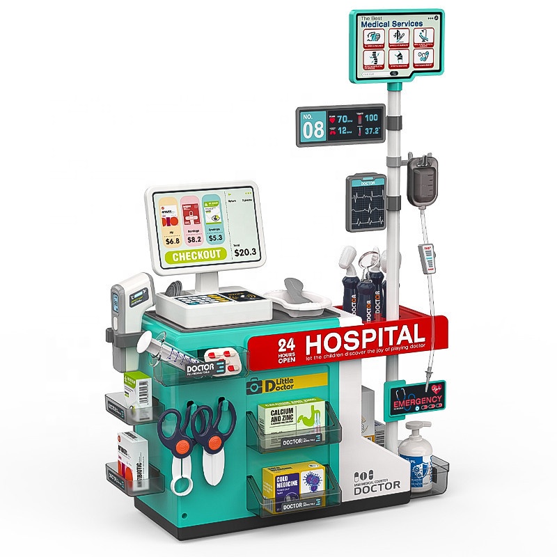 ست اسباب بازی میز پزشکی و بیمارستان 49 تکه Mini Medical Counter مدل 660/95/96