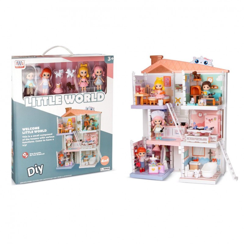 خانه عروسک سه طبقه