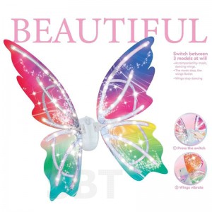 بال فرشته متحرک موزیکال و چراغدار