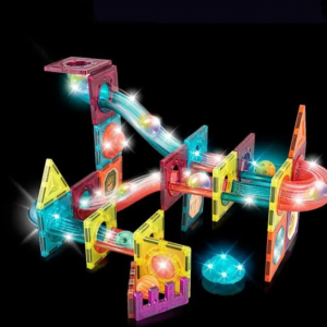 پلی مگنت طرح لگو چراغدار 65 تکه