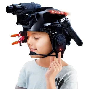 ست کلاه نظامی به همراه دوربین و میکروفون