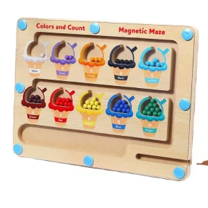 پازل چوبی ماز مدل آموزش رنگ مگنتی