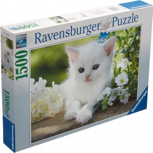 پازل ۱۵۰۰ تکه طرح «Kitten White»