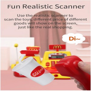 صندوق فروشگاهی با میکروفن و اسکنر