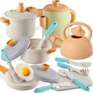 ست لوازم آشپزخانه کودک مدل DIY Kitchen با الیاف طبیعی