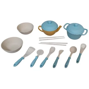 ست ظروف آشپزخانه کودک مدل DIY Kitchen با الیاف طبیعی