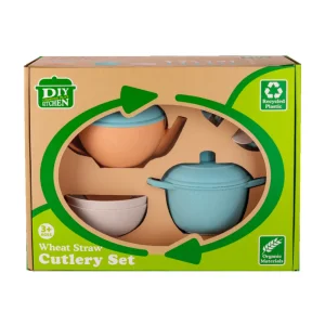 ست ظروف آشپزخانه کودک مدل DIY Kitchen با الیاف طبیعی