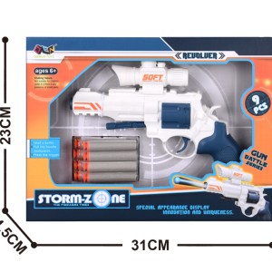 تفنگ اسباب‌بازی فومی مدل هفت‌تیر اسفنجی