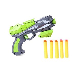 تفنگ اسباب‌بازی فومی مدل  Soft Gun با ۵ تیر اسفنجی