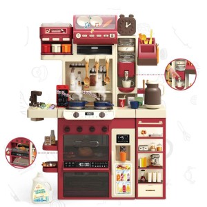 اسباب بازی آشپزخانه کودک چندکاره با 71 قطعه و افکت بخار