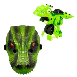 ماسک و ربات دایناسور