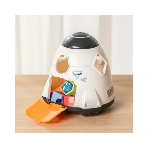 سباب‌بازی فکری کودک Hola مدل Magic Toy Spaceship Shape Sorter کد HE792000