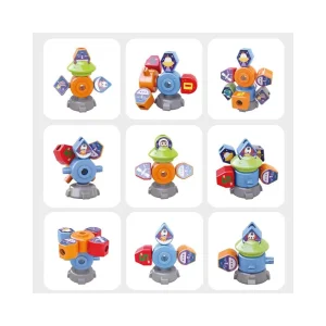 سباب‌بازی فکری کودک Hola مدل Magic Toy Spaceship Shape Sorter کد HE792000