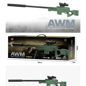 تفنگ اسنایپر اسباب بازی تیر ژله‌ای برقی مدل AWM MH1013-4 با برد بالا و باتری 7.4 ولت