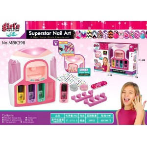 اسباب بازی دستگاه طراحی ناخن دخترانه Superstar Nail Art