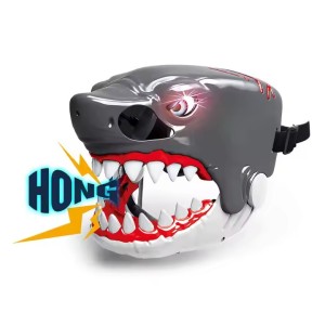 ماسک طرح کوسه Shark Helmet چراغ‌دار و صدا‌دار