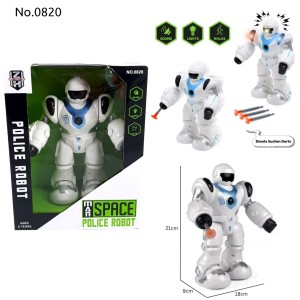 ربات اسباب‌ بازی پلیس فضایی Space Police Robot چراغ‌دار و صدا‌دار