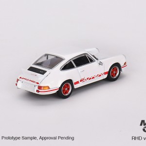 ماکت ۱:۶۴ پورشه 911 Porsche 911 Carrera RS 2.7 Grand Prix White with Red Livery  ,Mini GT