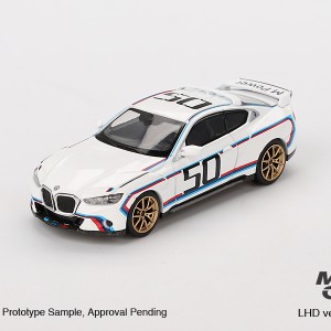 ماکت ۱:۶۴ بی ام و BMW 3.0 CSL White  ,Mini GT