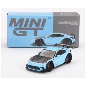 ماکت ۱:۶۴ تویوتا Toyota GR86 LB★Nation Baby Blue  ,Mini GT