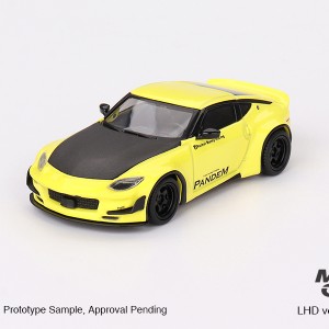 ماکت ۱:۶۴ نیسان Nissan Z Pandem Ikazuchi Yellow ,Mini GT کد 752