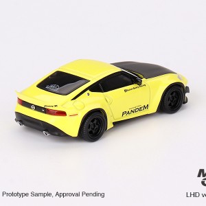 ماکت ۱:۶۴ نیسان Nissan Z Pandem Ikazuchi Yellow ,Mini GT