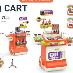 ست اسباب بازی چرخ باربیکیو و کباب‌پز 51 تکه کد 668/156
