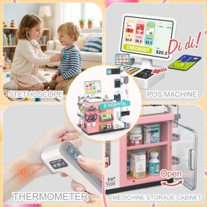 ست اسباب بازی میز پزشکی و بیمارستان 49 تکه Mini Medical Counter مدل 660/95/96