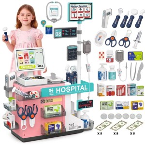 ست اسباب بازی میز پزشکی و بیمارستان 49 تکه Mini Medical Counter مدل 660/95/96