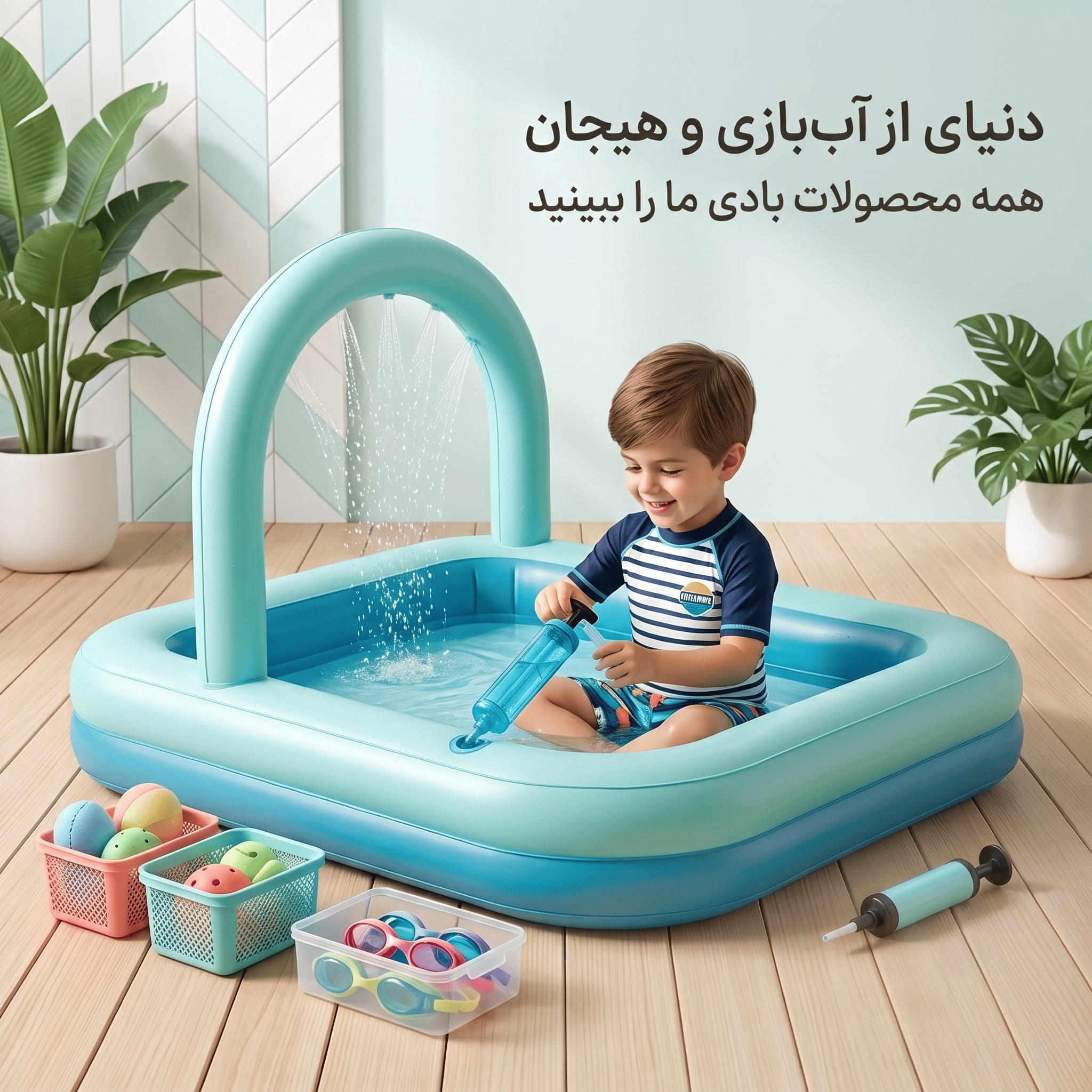 استخر و لوازم بادی