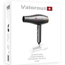 سشوار والوروس مدل VL-501 (2600 وات) valorous Professional Hair Dryer Swiss VL 501